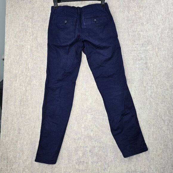 Gap Kids Husky 16 Navy Blue Chinos Pants Boys Cotton Blend - Picture 2 of 6
